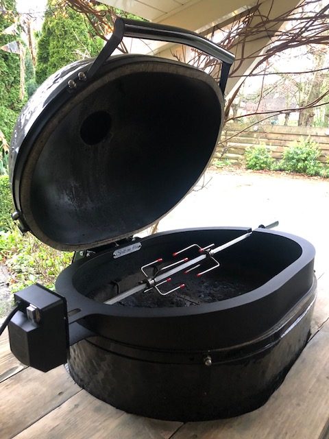 Kamado rotisserie – Spit on Fire Primo Ovaal 400