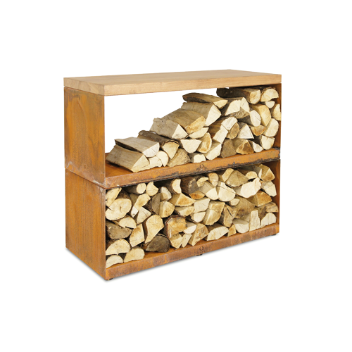 Wood Storage Corten Dressoir