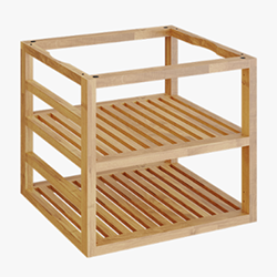 storage insert pro teak wood medium